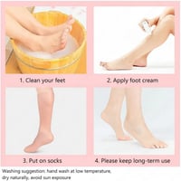 جوارب طويلة من السيليكون لحماية وترطيب القدمين