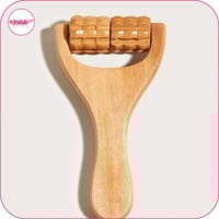 أداة التدليك من الخشب الطبيعي بحلقات قابلة للدوران...