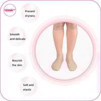 جوارب طويلة من السيليكون لحماية وترطيب القدمين