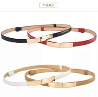 حزام فستان جلد ناعم