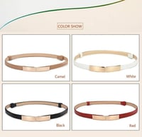 حزام فستان جلد ناعم