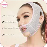 حزام الوجه وشد ترهل الذقن رمادي فاتح