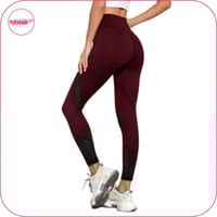 ليقنز بخصر عريض وتداخل شبكي عودي