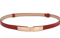 حزام فستان جلد ناعم