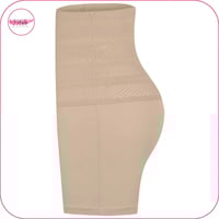 مشد بخصر عالي بتصميم مخطط مع الافخاذ