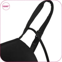 صدرية بوش اب بتصميم متقاطع اسود