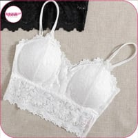 صدرية بتصميم دانتيل مزهر