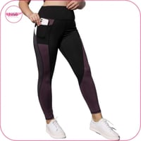 ليقنز بخصر عالي بالوان متداخلة مقاسات كبيرة