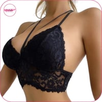 حمالة صدر بتصميم دانتيل مورد