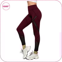 ليقنز بخصر عريض وتداخل شبكي عودي