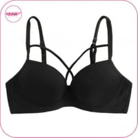 صدرية بوش اب بتصميم متقاطع اسود