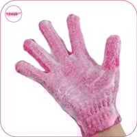 قفاز الاستحمام لتقشير الجلد الميت و تدليك الجسم قط...