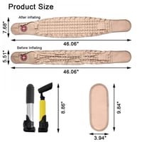 حزام طبي لدعم فقرات أسفل الظهر قطني يعمل بنفخ الهو...