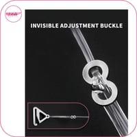 حزام حمالة صدر شفاف غير مرئي