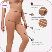 مشد ليقنز بخصر عالي ضاغط