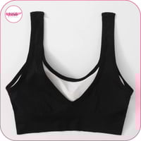 حمالة صدر طويلة بعبارة SPORT