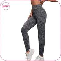 ليقنز رياضي بلون مميز وخصر عالي