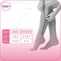 مشد طبي ضاغط للساق مع سحاب لسهولة التحكم قطعتين