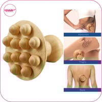 أداة التدليك من الخشب الطبيعي لإزالة السيلوليت وشد...