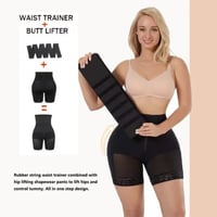 شورت مع حزام ضغط 2 في 1 لبعد الولادة النفاس