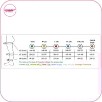 جوارب ضغط الفخذ زوج واحد