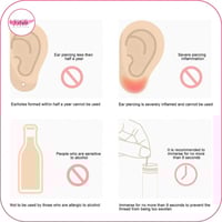 أعواد تنظيف أمنه ثقب الأذن 120 قطعة