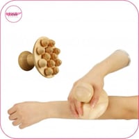 أداة التدليك من الخشب الطبيعي لإزالة السيلوليت وشد...