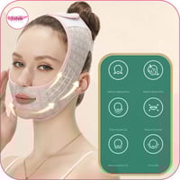 حزام الوجه وشد ترهل الذقن رمادي فاتح