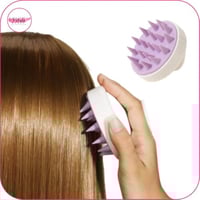 فرشاة تدليك من السيليكون لفروه شعر الرأس