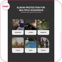 مشد دعم الركبة قطني أسود قطعتين