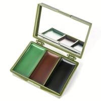 علبة تمويه عسكري (أسود، أخضر، بني) مع مرآة التدريب...