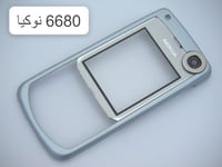 غطاء كفر امامي وخلفي لجوال نوكيا 6680، الون فضي