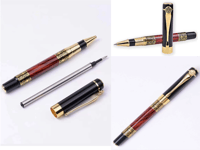 هدية قلم حبر جل احمر معدني فاخر للمكتب والعمل والت...