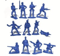 جنود مشاة 30 جندي لون ازرق حجم مخصص للطاولة الرملي...