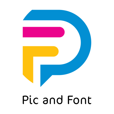 صورة و خط pic and font logo