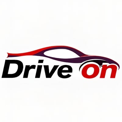 Drive on for auto parts logo