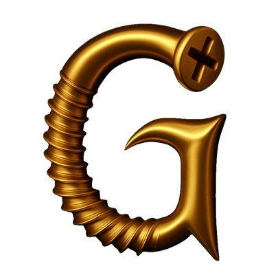 Golden nail logo