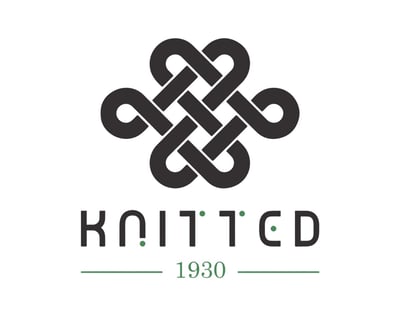 Knitted logo