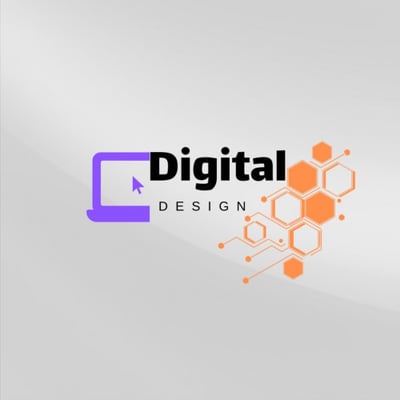 Digital design logo