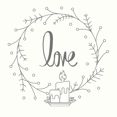 Love candle logo