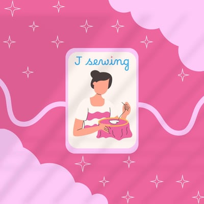 J SEWING. logo