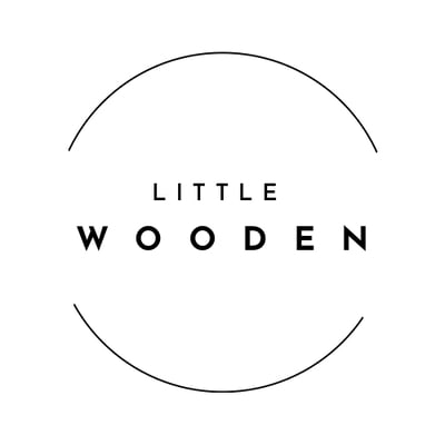 little wooden logo