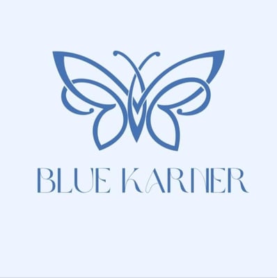 blue karner abaya logo