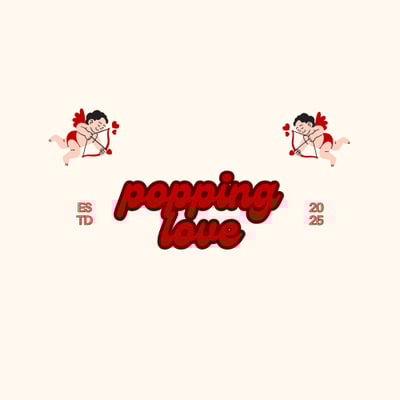 popping love logo