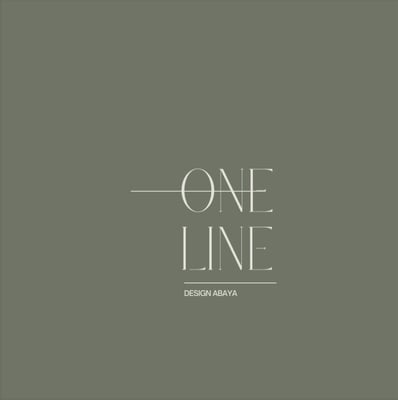One line Abaya logo