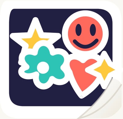ستيكرات مرسم logo