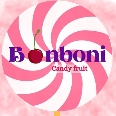 Bonboni candy fruit logo