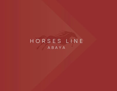 Horses line logo