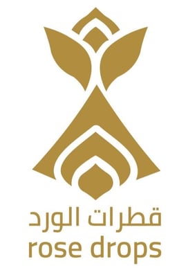 قطرات الورد | rose drops logo