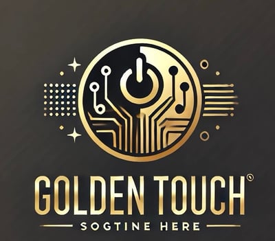 اللمسة الذهبية | Golden touch logo
